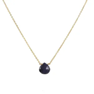 Danielle Welmond - Simple Sapphire Drop Necklace