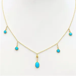 Delicate Blue Sky Turquoise Necklace