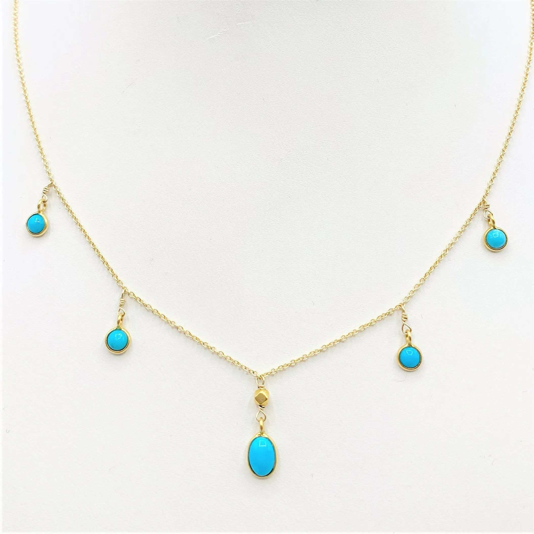 Delicate Blue Sky Turquoise Necklace
