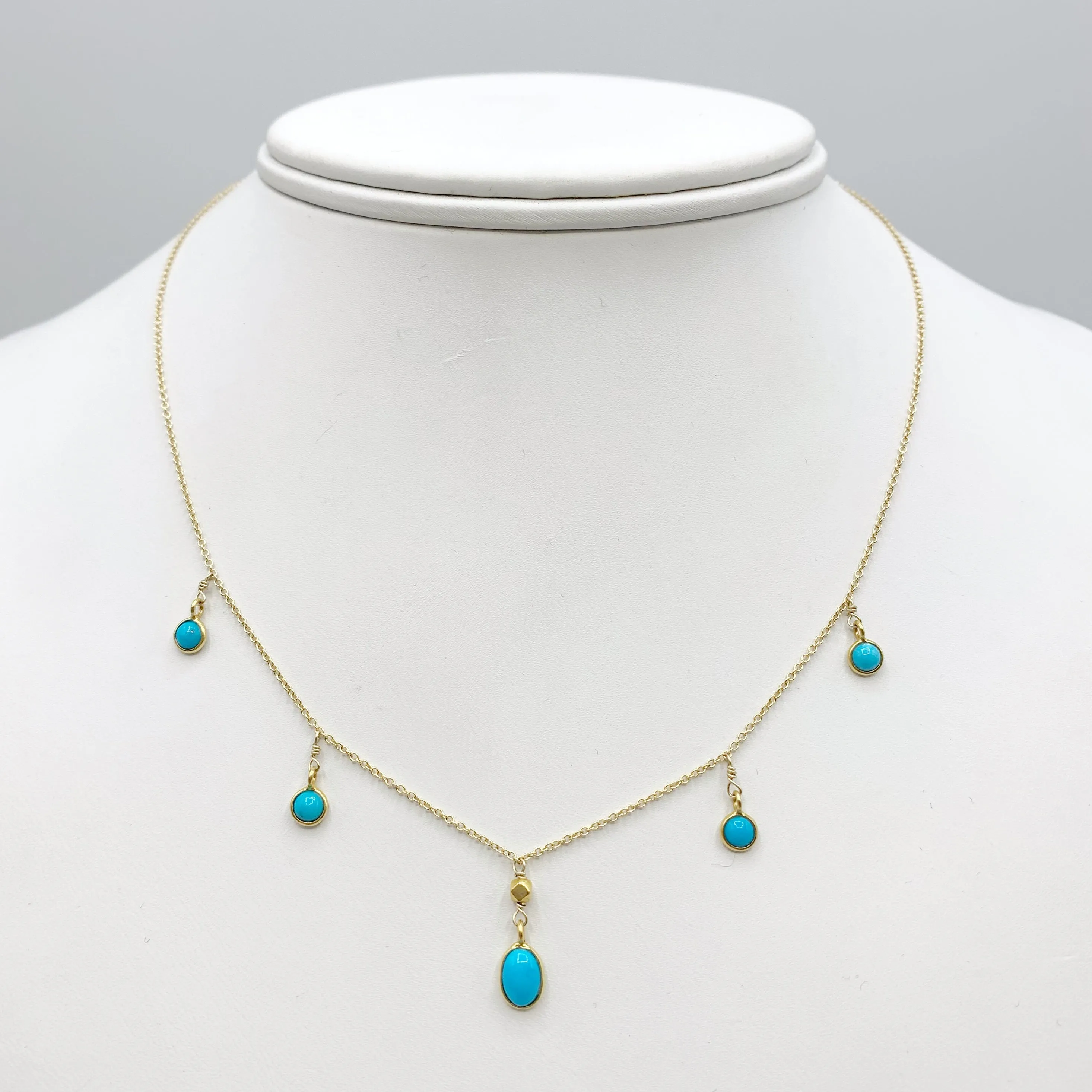 Delicate Blue Sky Turquoise Necklace
