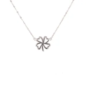 Delicate Four Leaf Clover Necklace