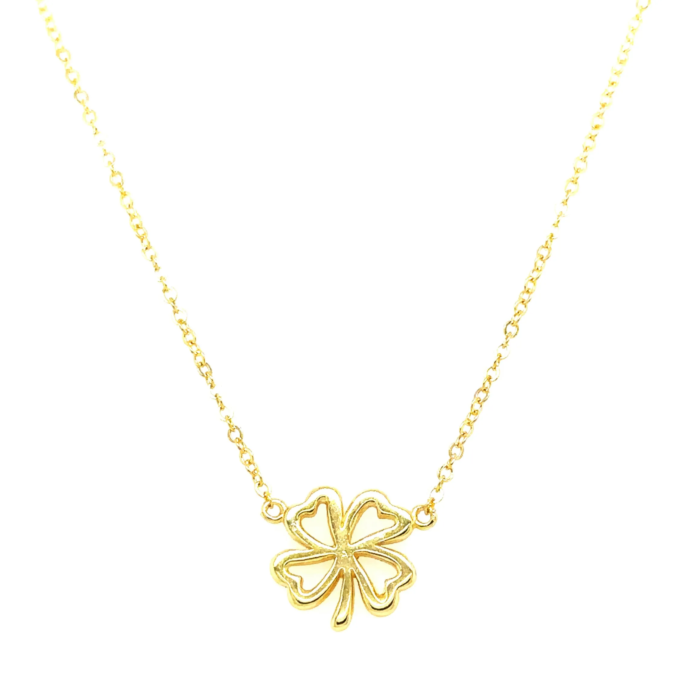 Delicate Four Leaf Clover Necklace