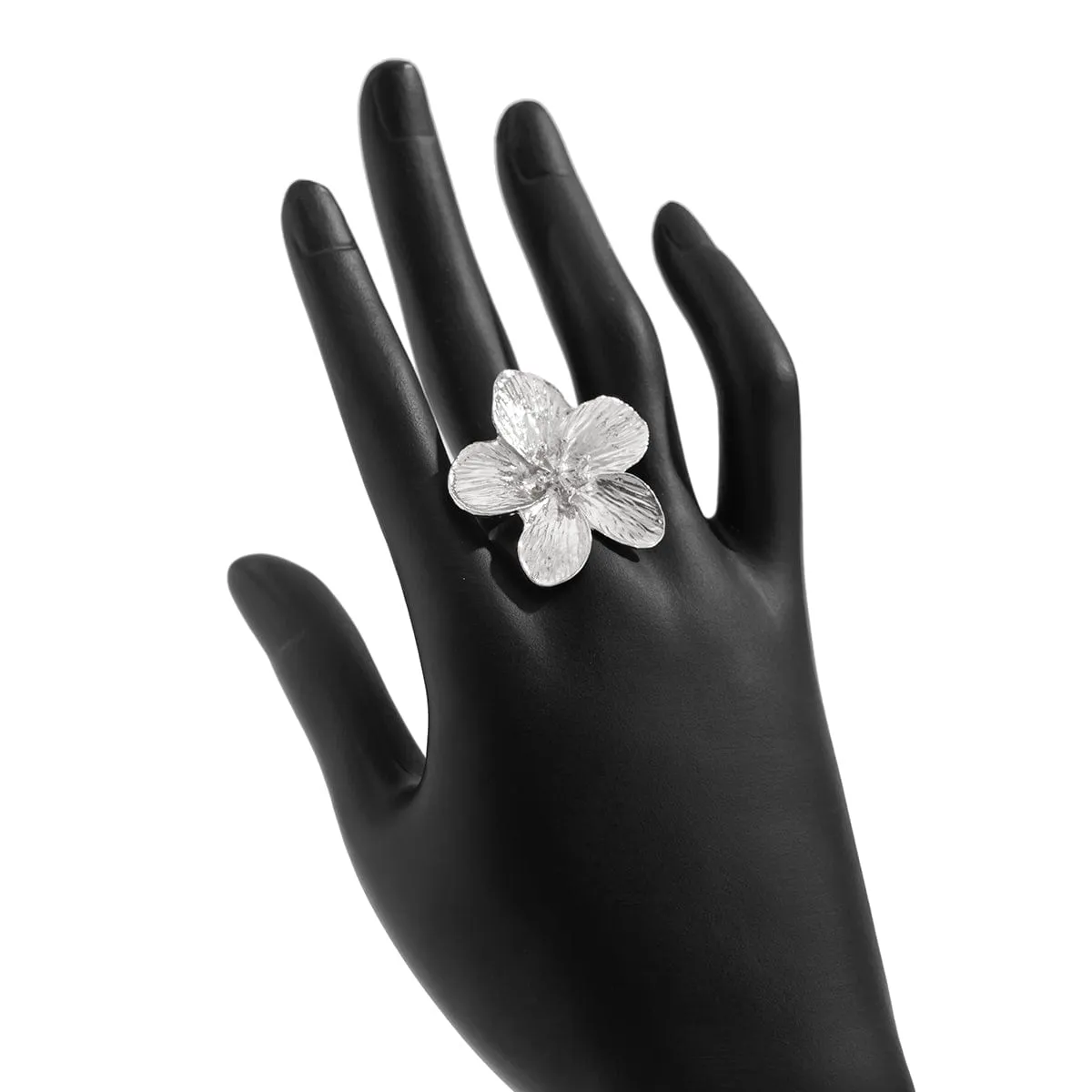 Delicate Gold Silver Plated Flower Ring