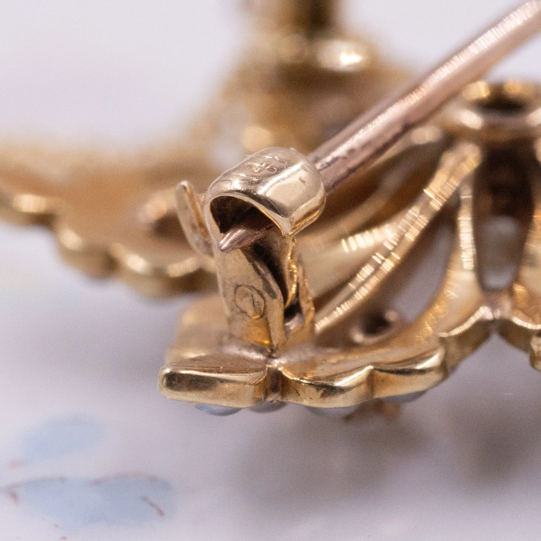 Diamond & Seed Pearl Pin-Pendant c1900