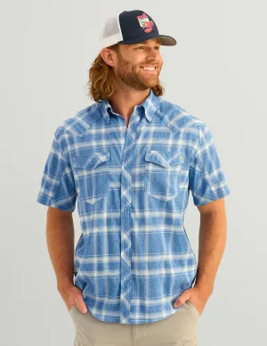 Diamond Back Plaid Short Sleeve Button-Down