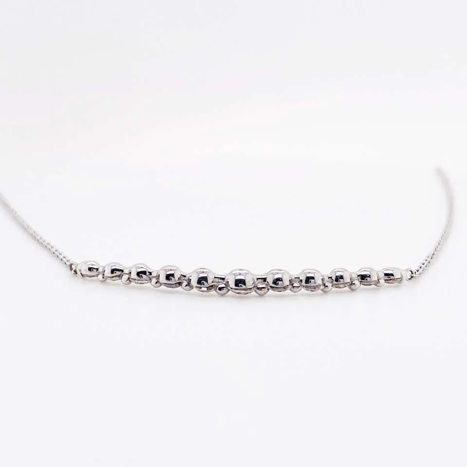 Diamond Bar Necklace
