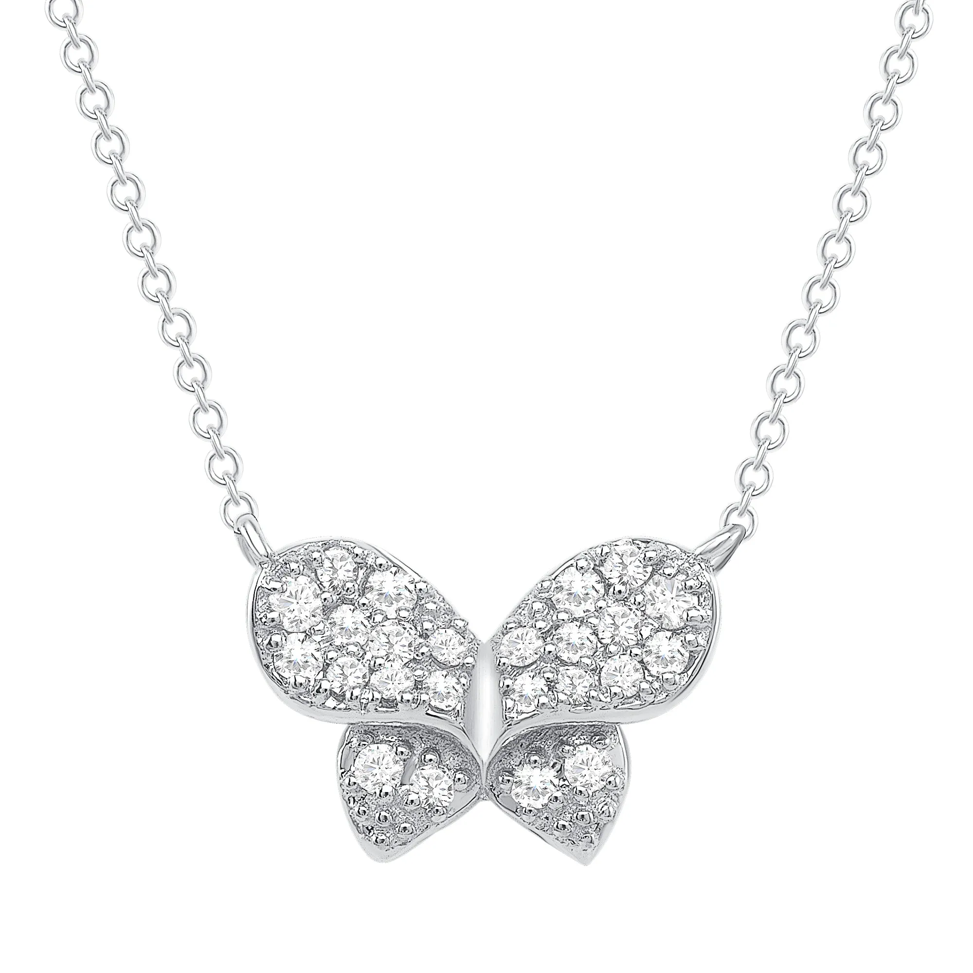 Diamond Bow Necklace