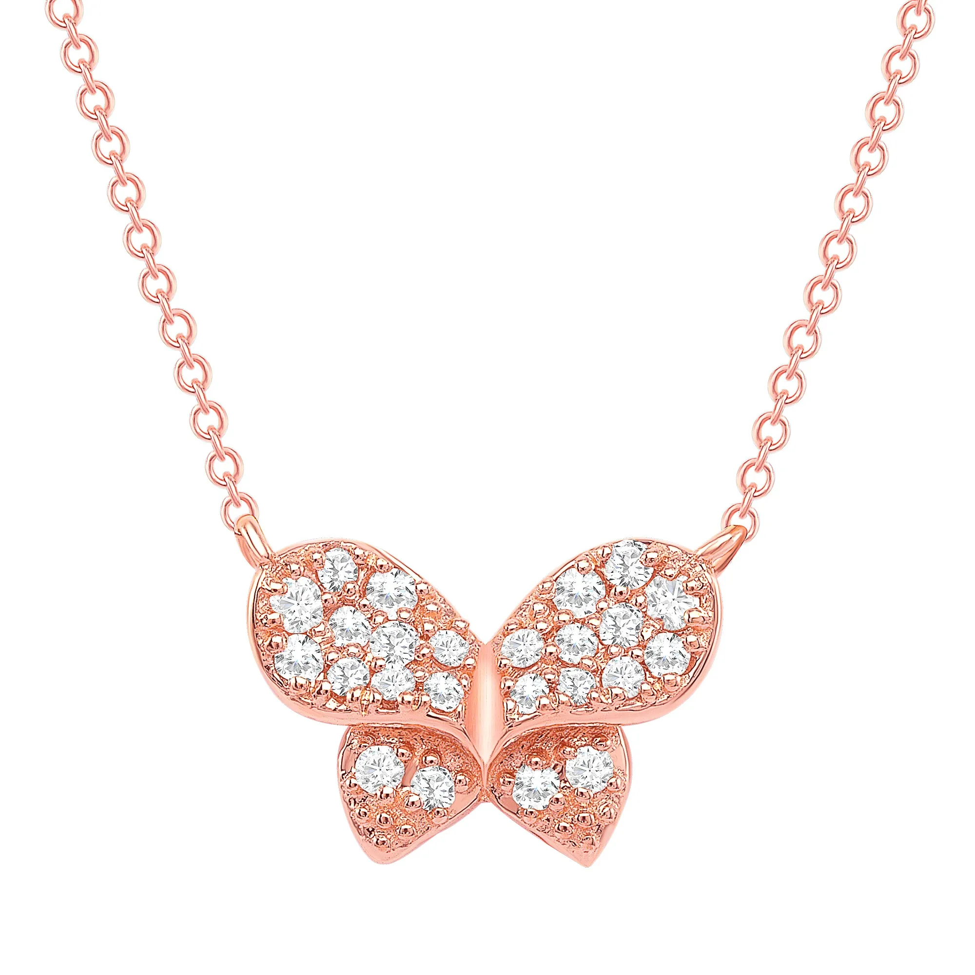 Diamond Bow Necklace