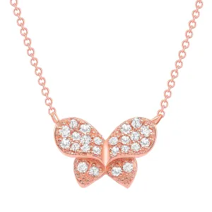 Diamond Bow Necklace
