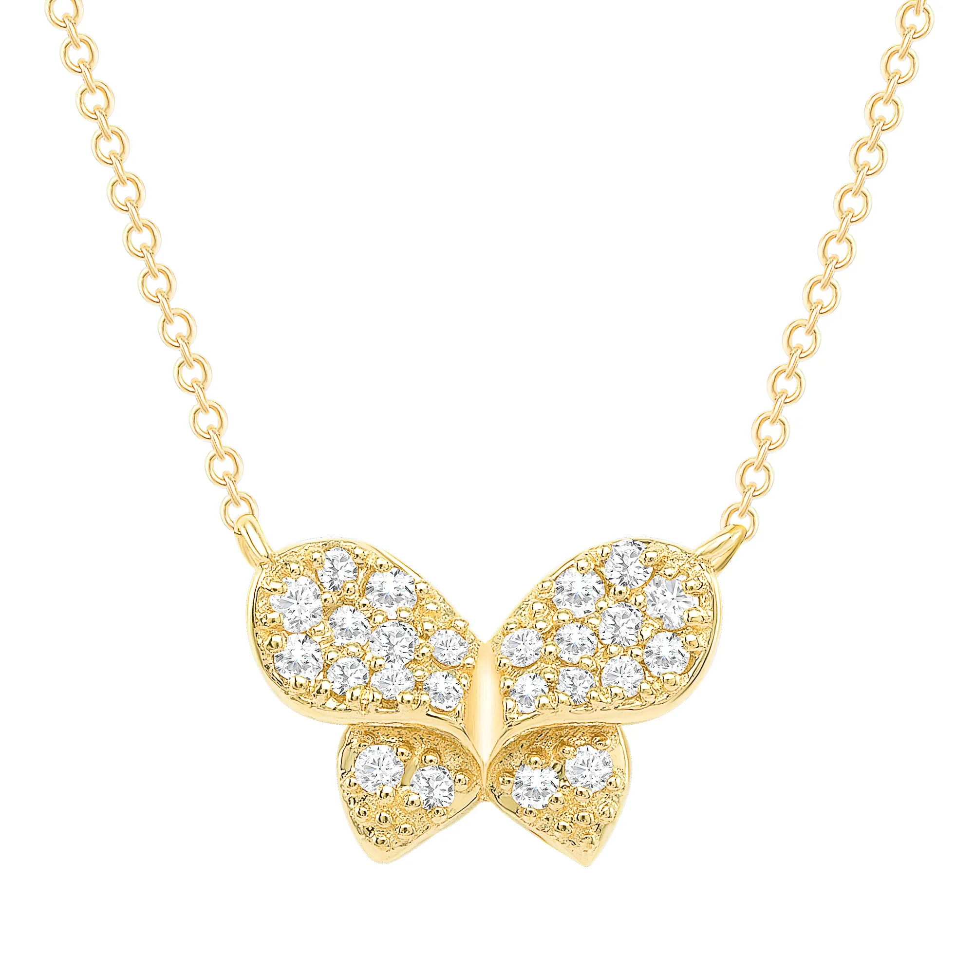 Diamond Bow Necklace