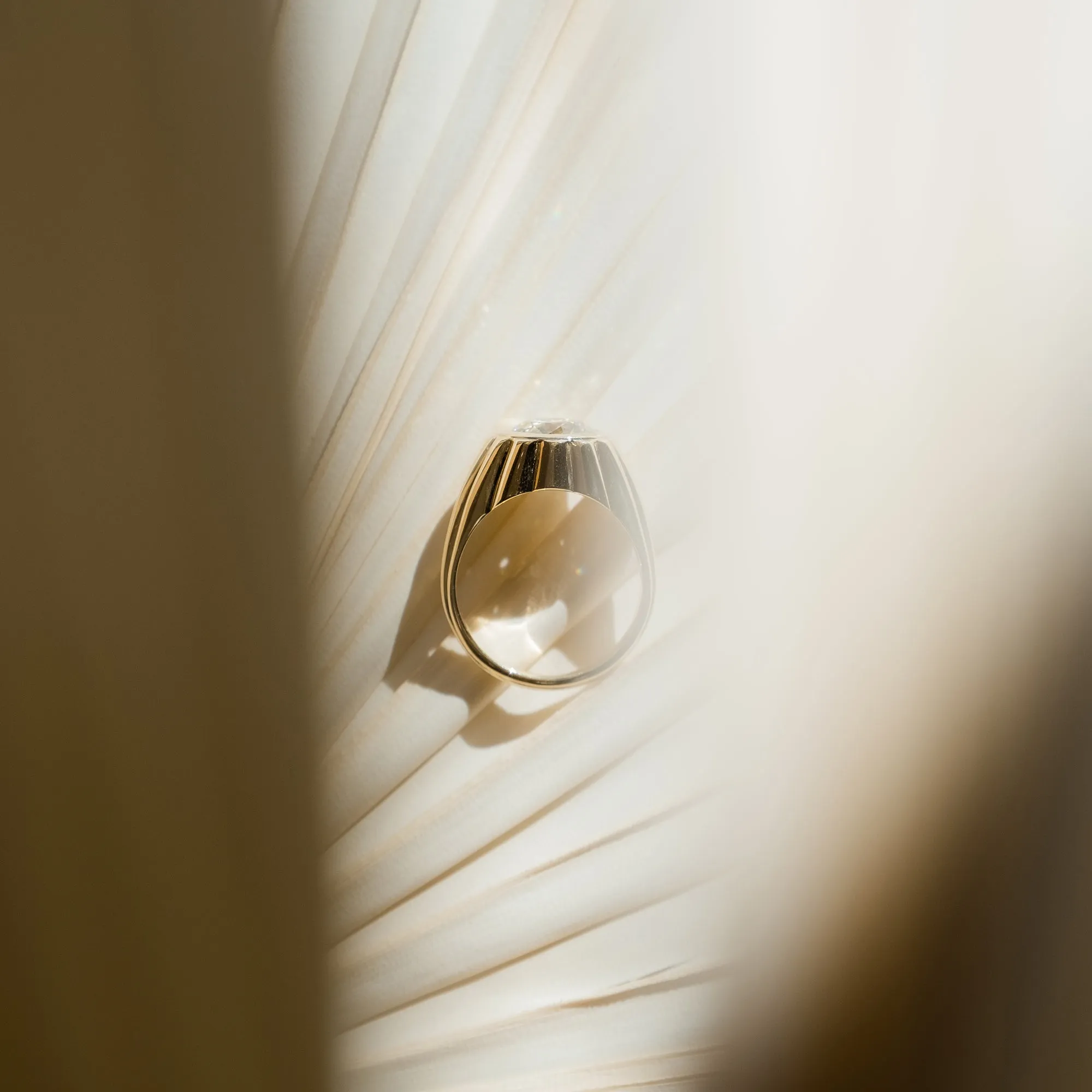 Diamond Column Ring