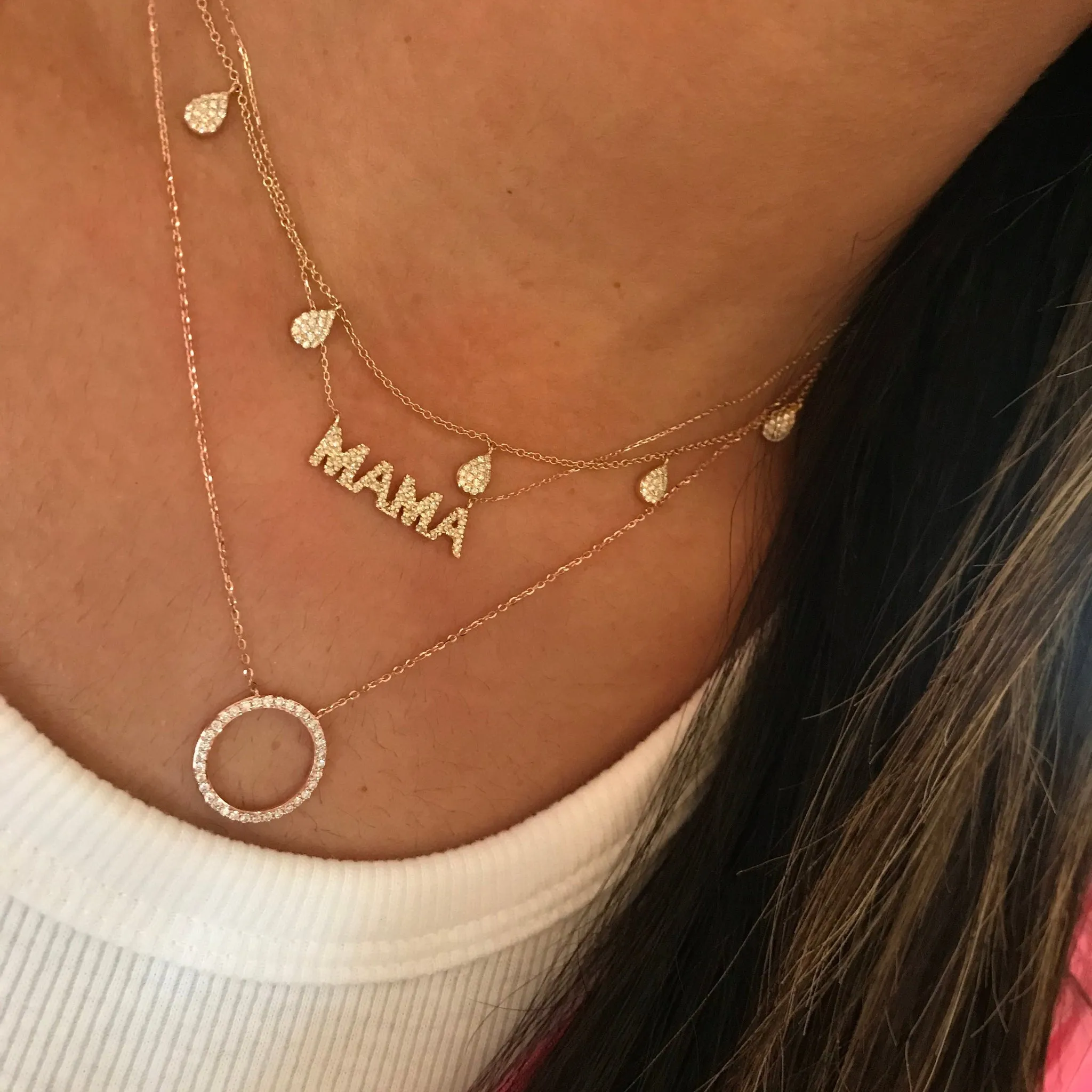 Diamond Eternity Necklace- small