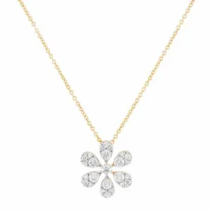 Diamond Flower Necklace