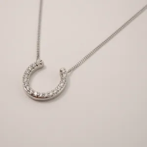 Diamond Horse Shoe Necklace