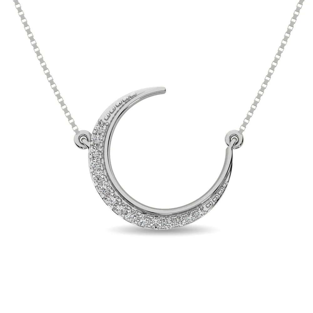 Diamond Moon Necklace