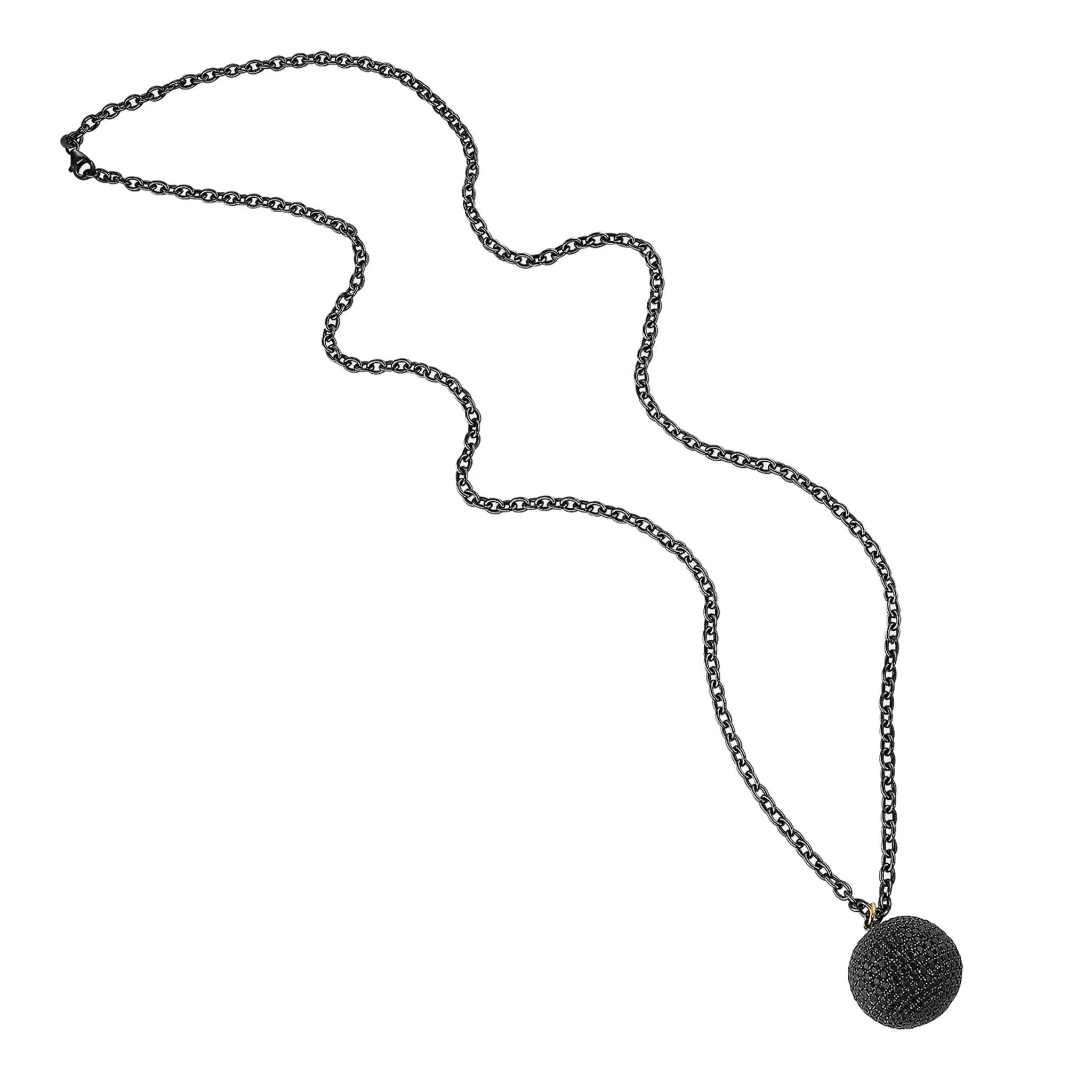 Disco Spinel Ball Necklace