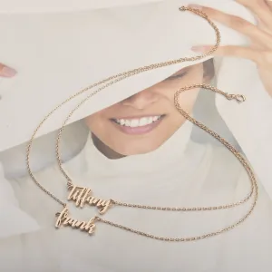 Double Name Necklace