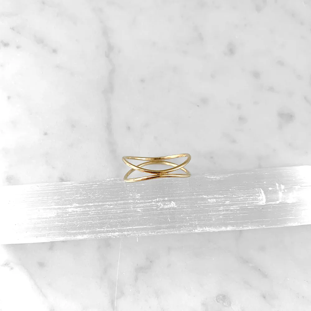 Double Ripple Ring