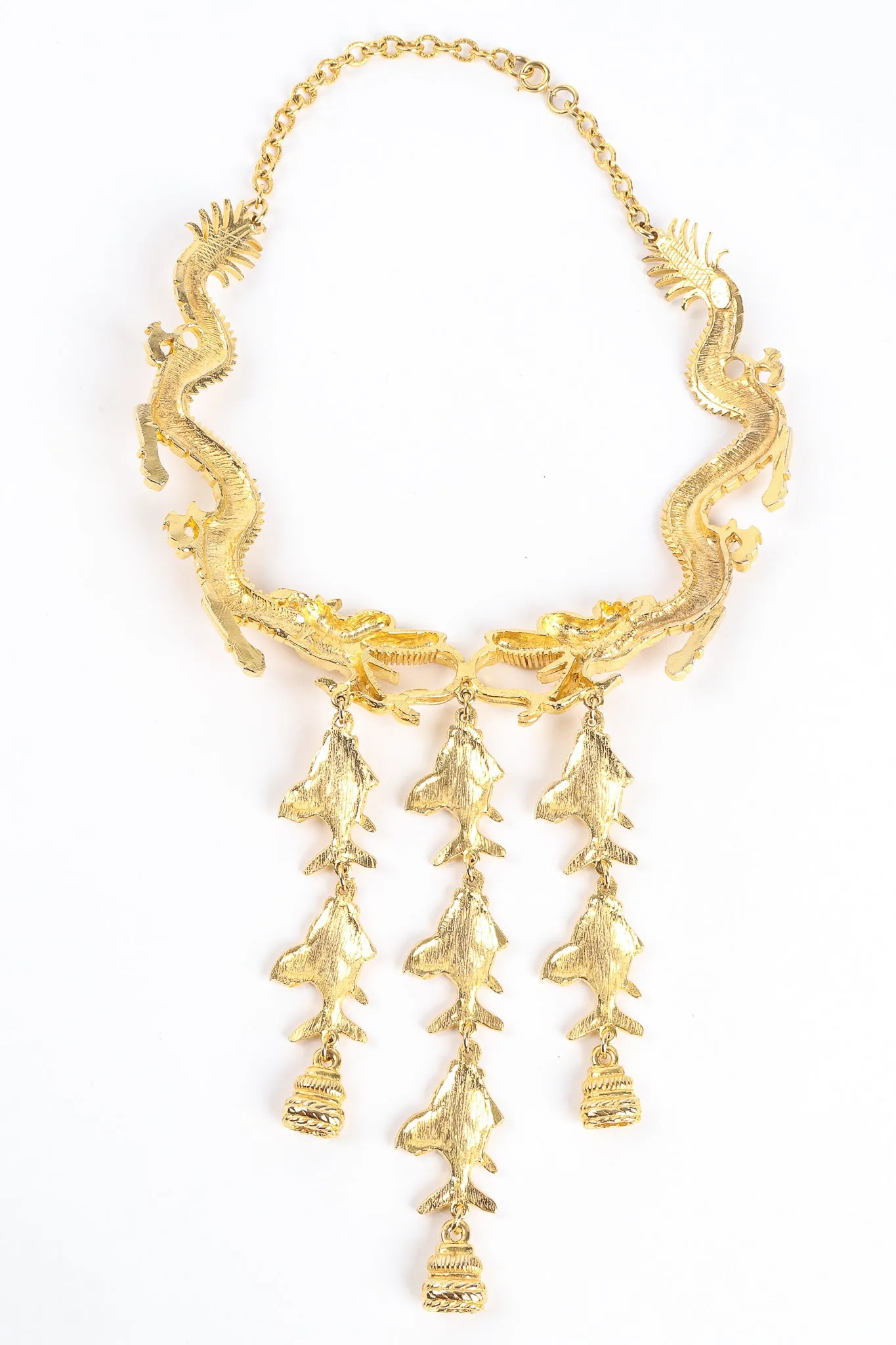 Dragon & Fish Collar Necklace