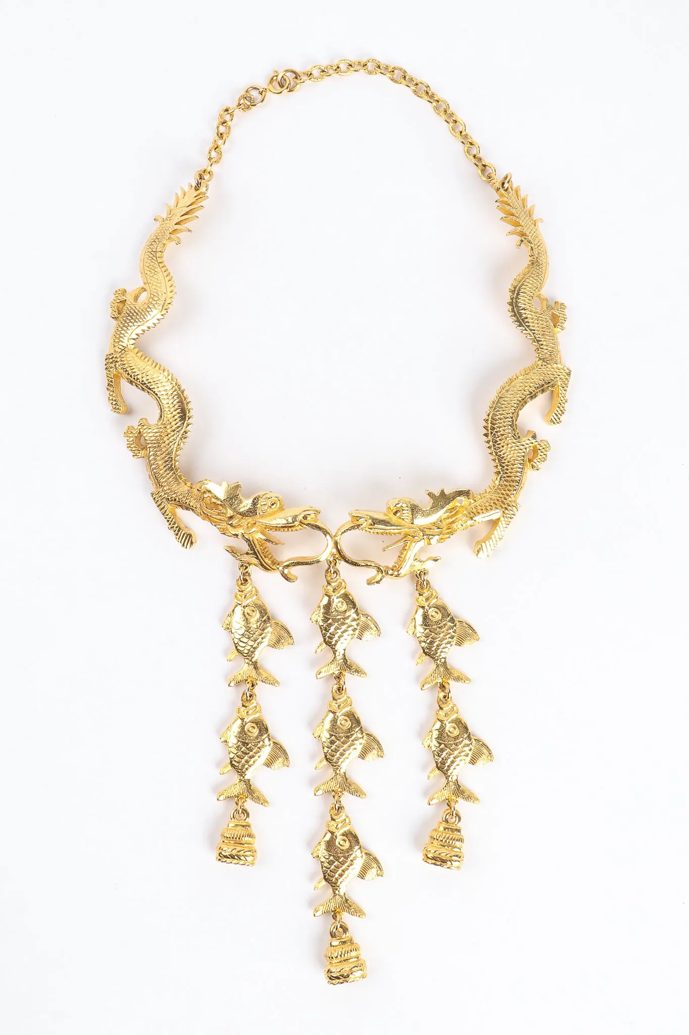 Dragon & Fish Collar Necklace