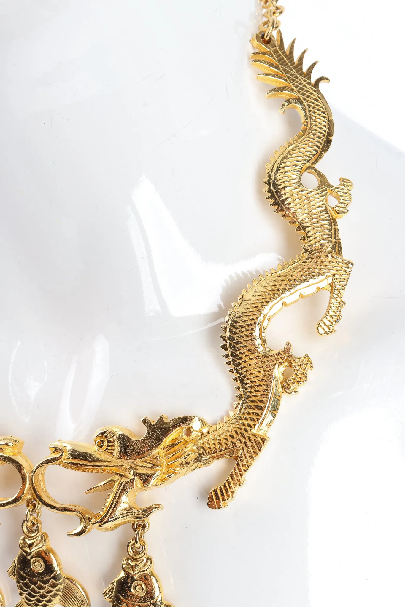 Dragon & Fish Collar Necklace