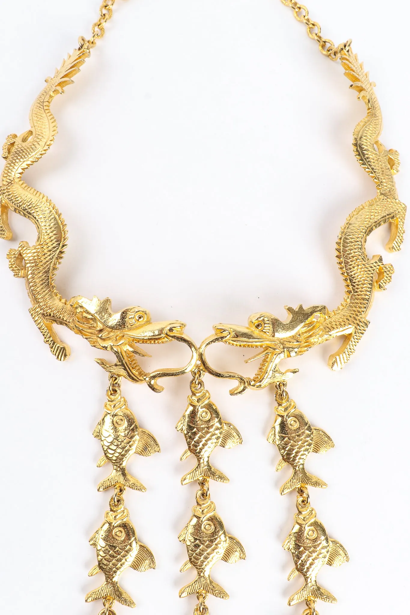 Dragon & Fish Collar Necklace