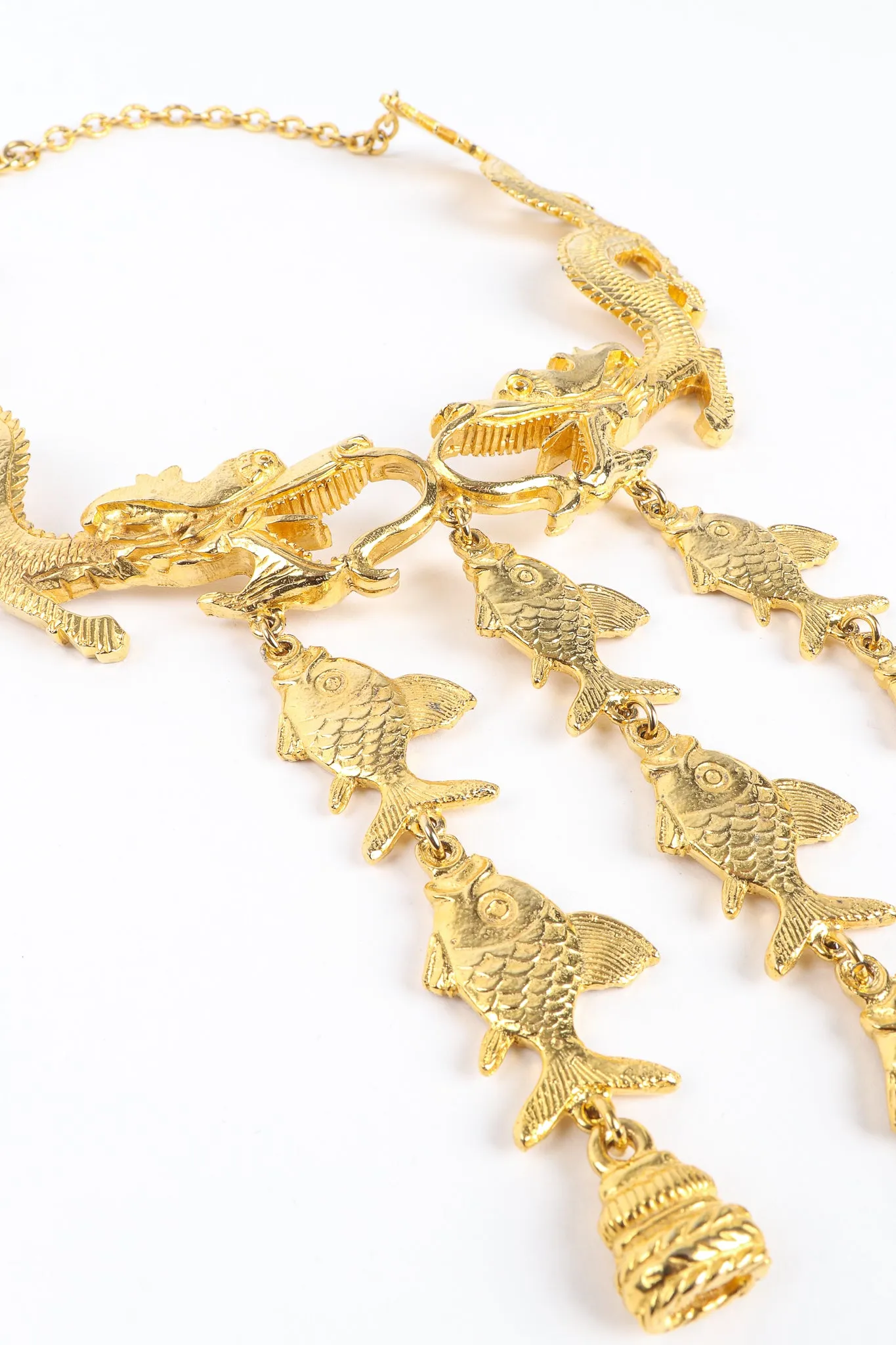 Dragon & Fish Collar Necklace