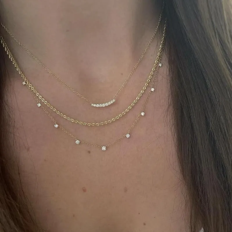 EF Collection 9 Prong Set Diamond Necklace