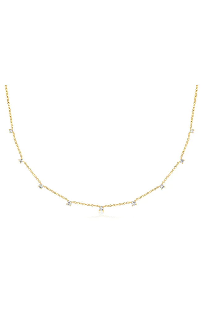 EF Collection 9 Prong Set Diamond Necklace