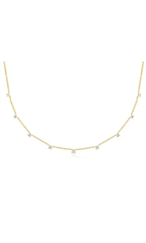 EF Collection 9 Prong Set Diamond Necklace