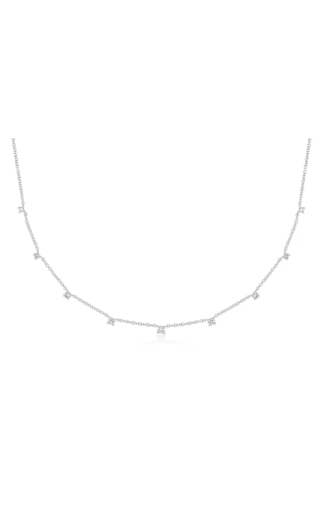 EF Collection 9 Prong Set Diamond Necklace