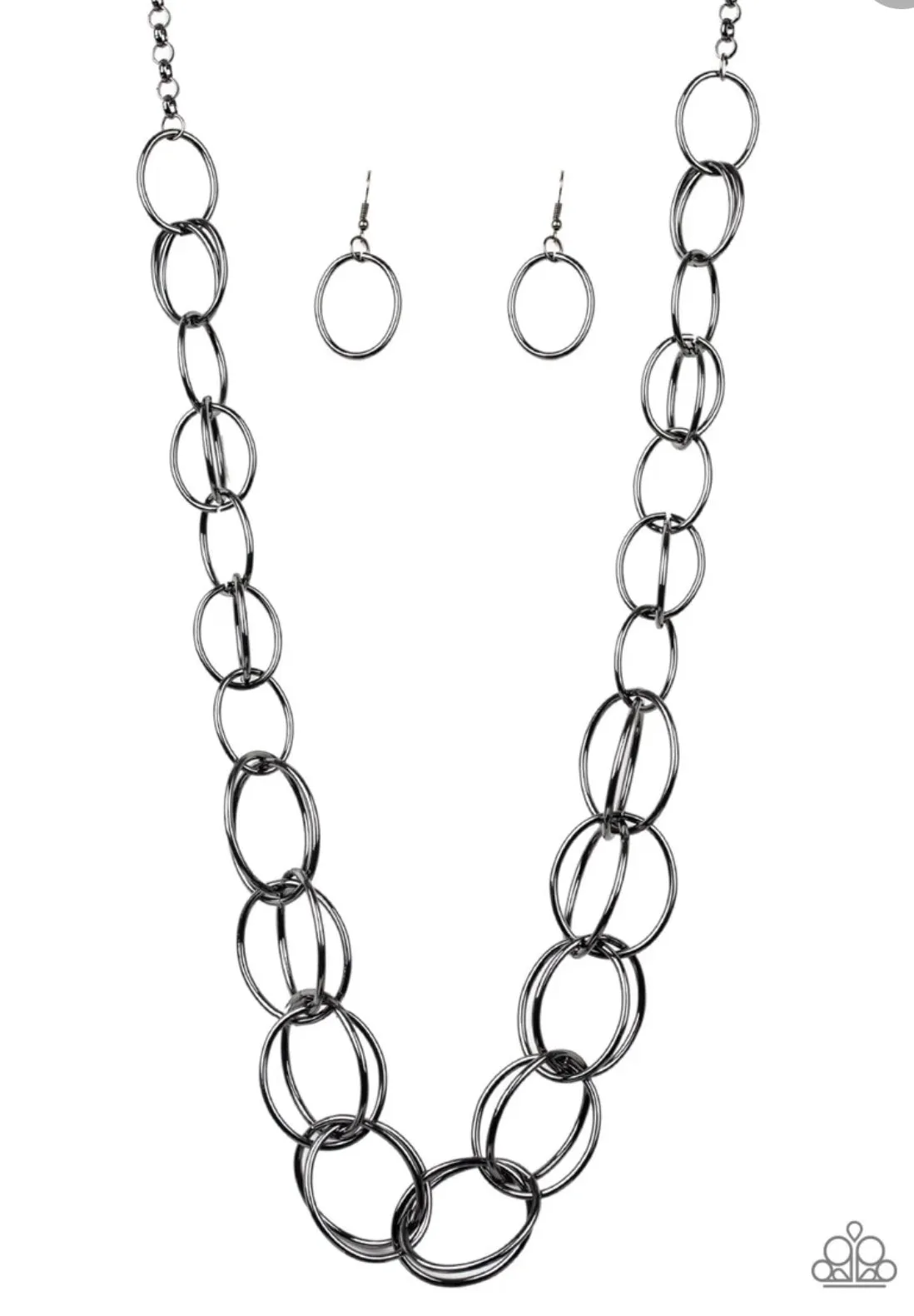 Elegantly Snarled Gunmetal Necklace