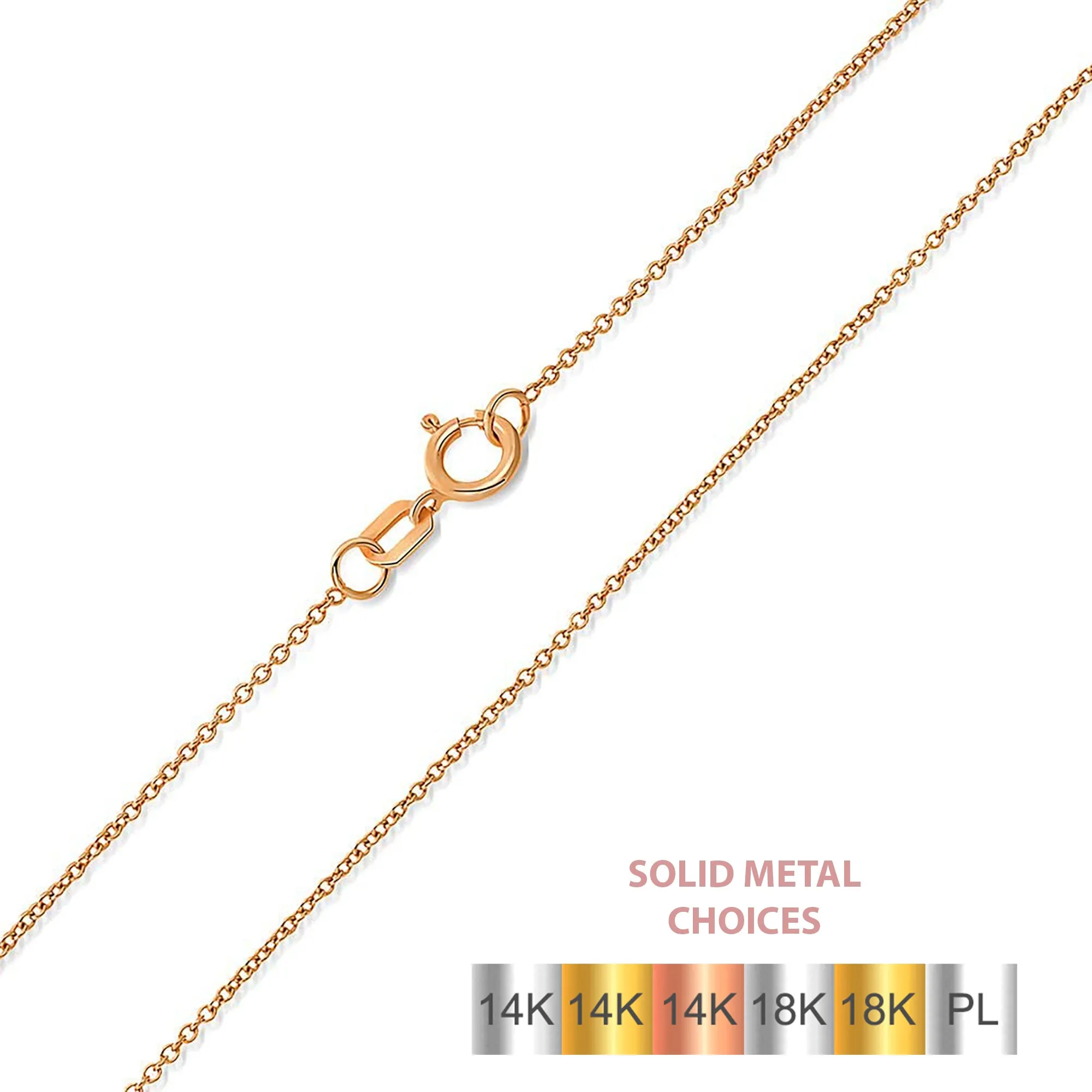 Elephant Necklace in 14K/18K White, Yellow, Rose Gold & Platinum