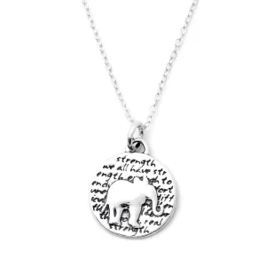 Elephant Necklace (Strength)-D36SM