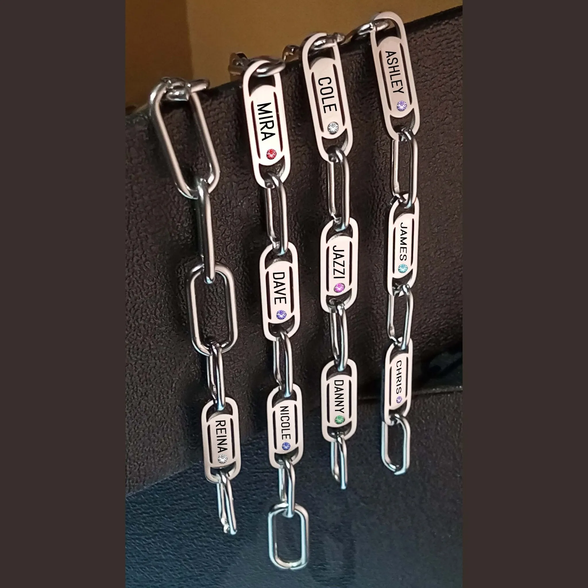 Endless Ties Name Necklace (With Birthstone)