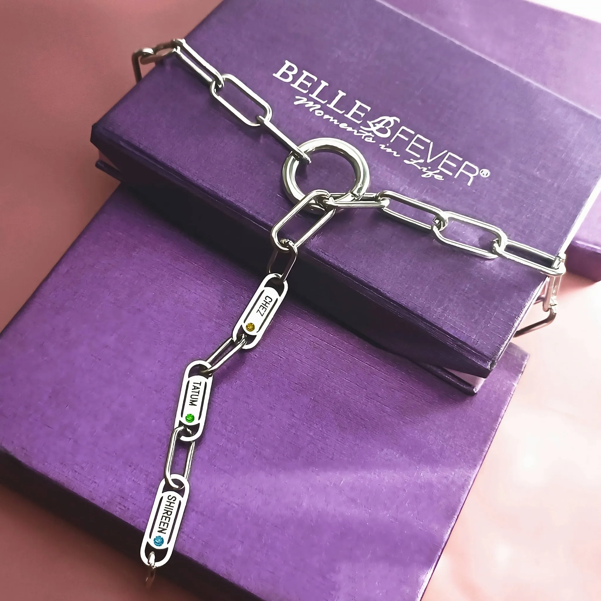 Endless Ties Name Necklace (With Birthstone)