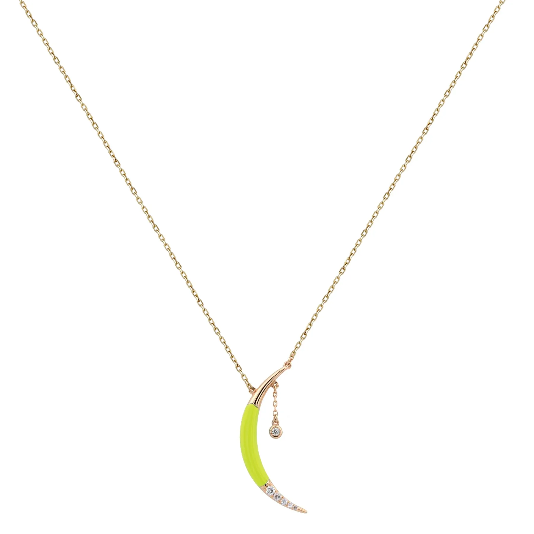 EOS NECKLACE IN NEON YELLOW