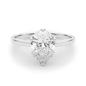 Esme Pear Cut Diamond Solitaire Engagement Ring
