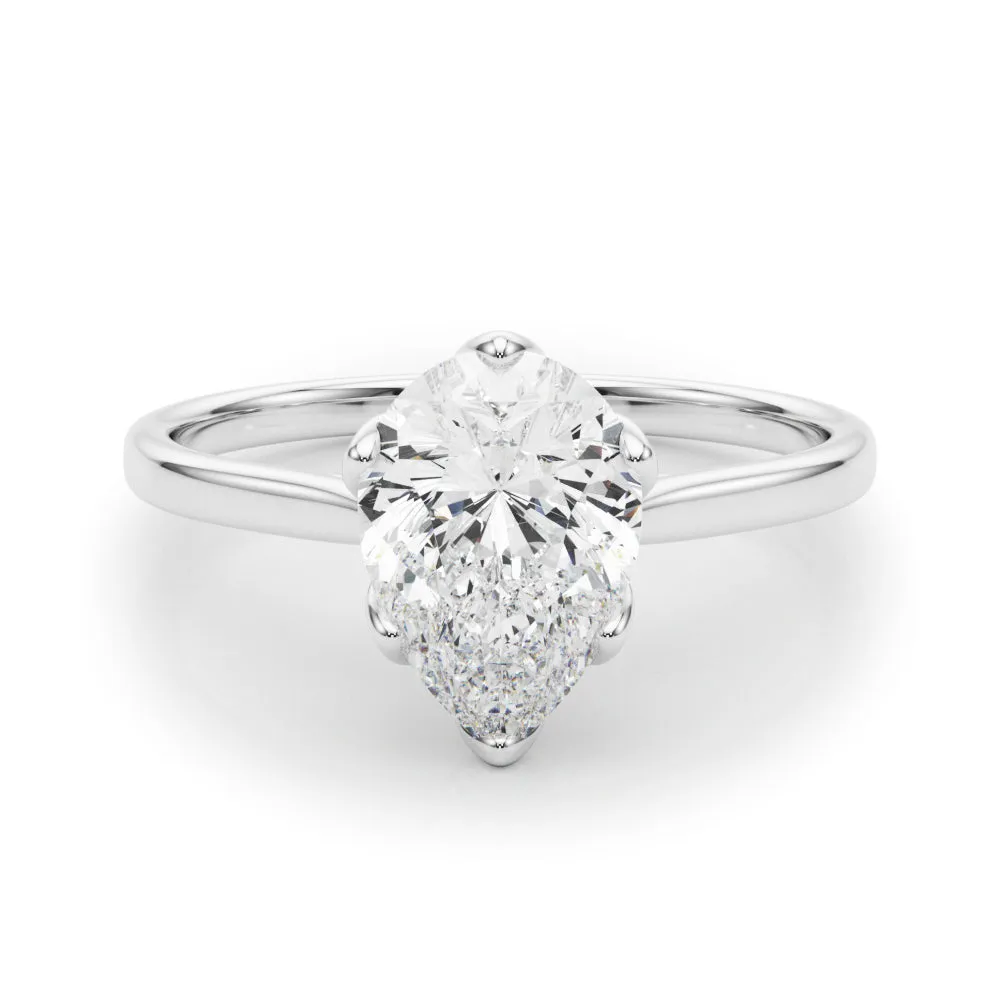 Esme Pear Cut Diamond Solitaire Engagement Ring