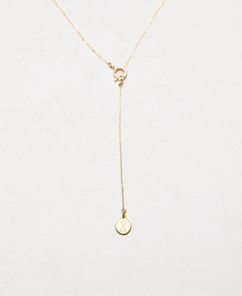 Estelle Round Brilliant Gradient 14k Gold Necklace