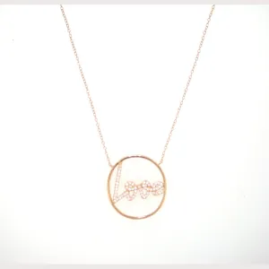 Eternal Love Script Necklace