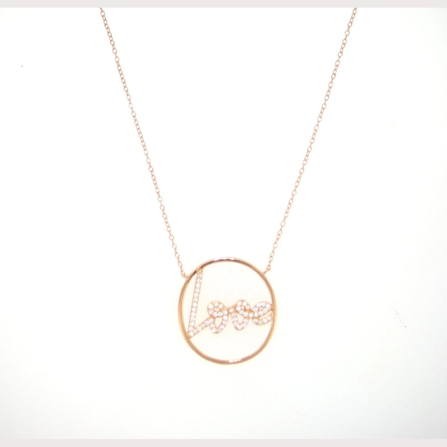 Eternal Love Script Necklace