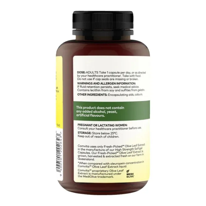 [Expiry: 08/2026] Comvita Olive Leaf Extract High Strength 120 Softgel Capsules
