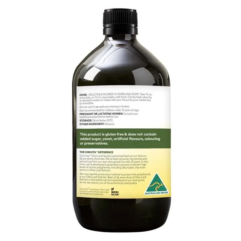 [Expiry: 11/2026] Comvita Olive Leaf Extract Original Flavour 1 Litre