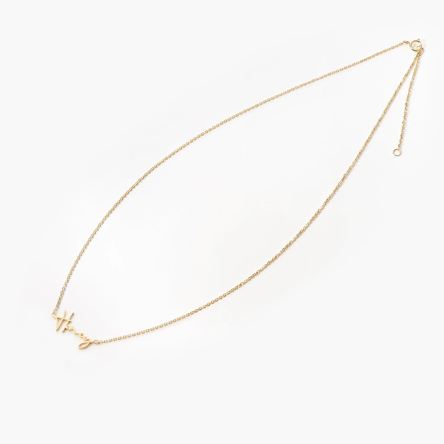 Fairy Name Necklace Ladies Gold Name