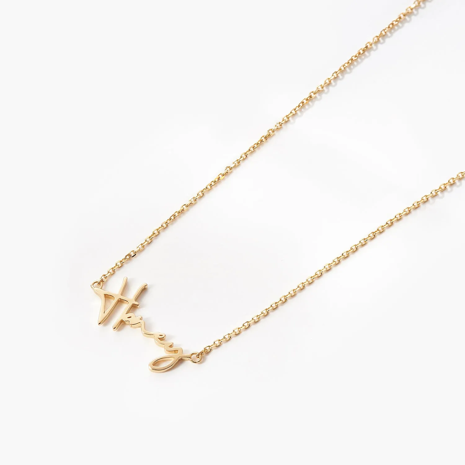 Fairy Name Necklace Ladies Gold Name