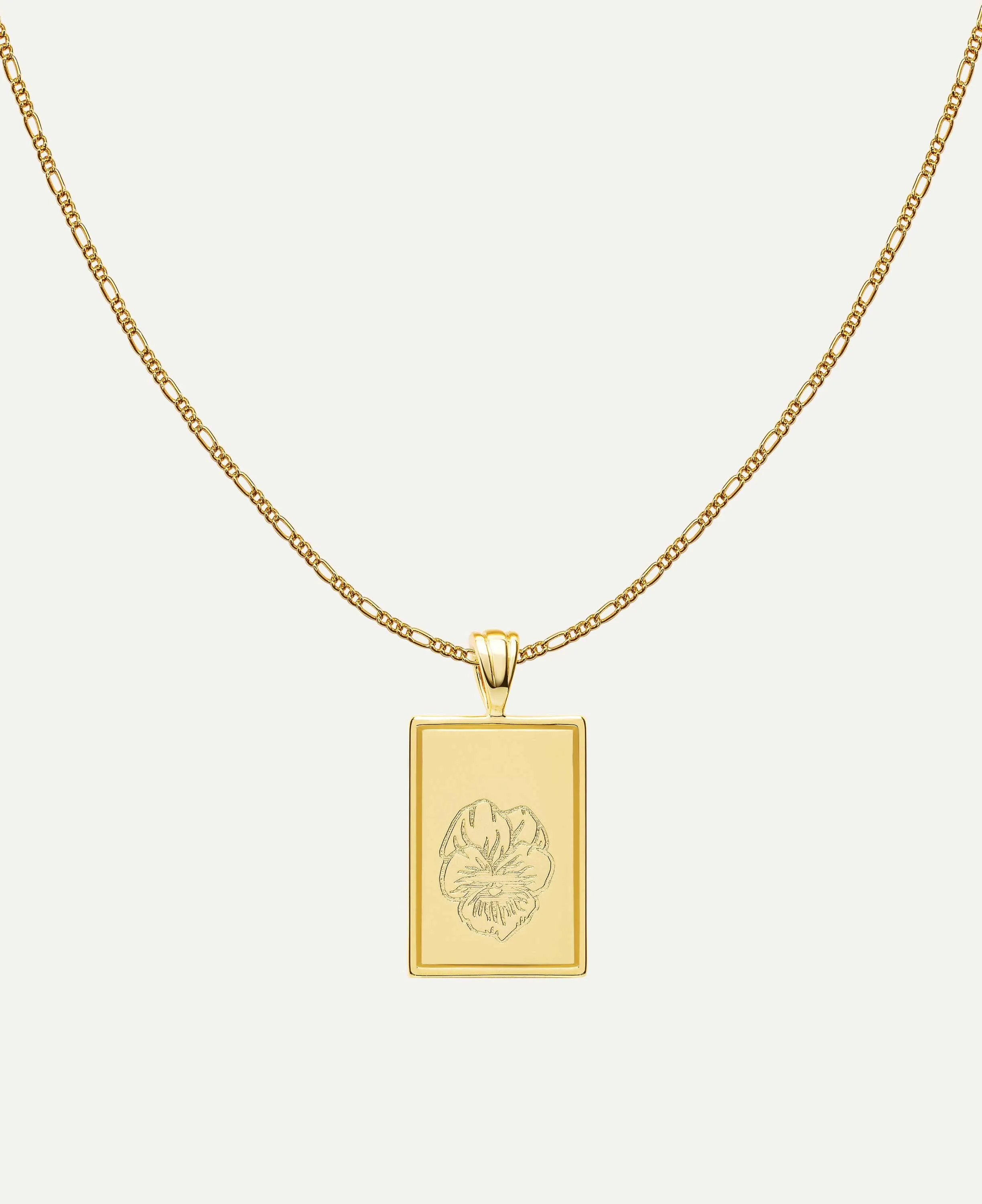 February - Violet Birth Flower Pendant Necklace