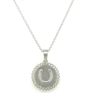 Fine Horseshoe Medallion Necklace