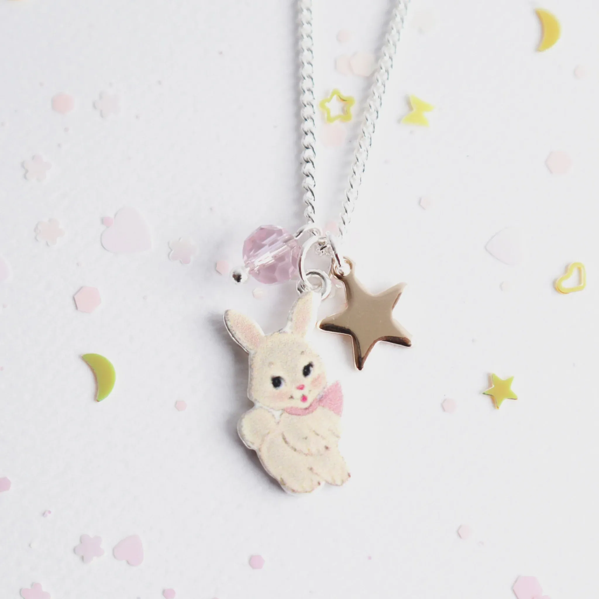 Floral Dreams Bunny Necklace