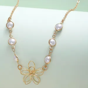 Florid Pearl Necklace